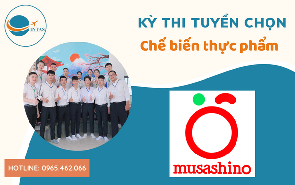 Kỳ thi tuyển chọn thực tập sinh kỹ năng đơn hàng thực phẩm Musashino